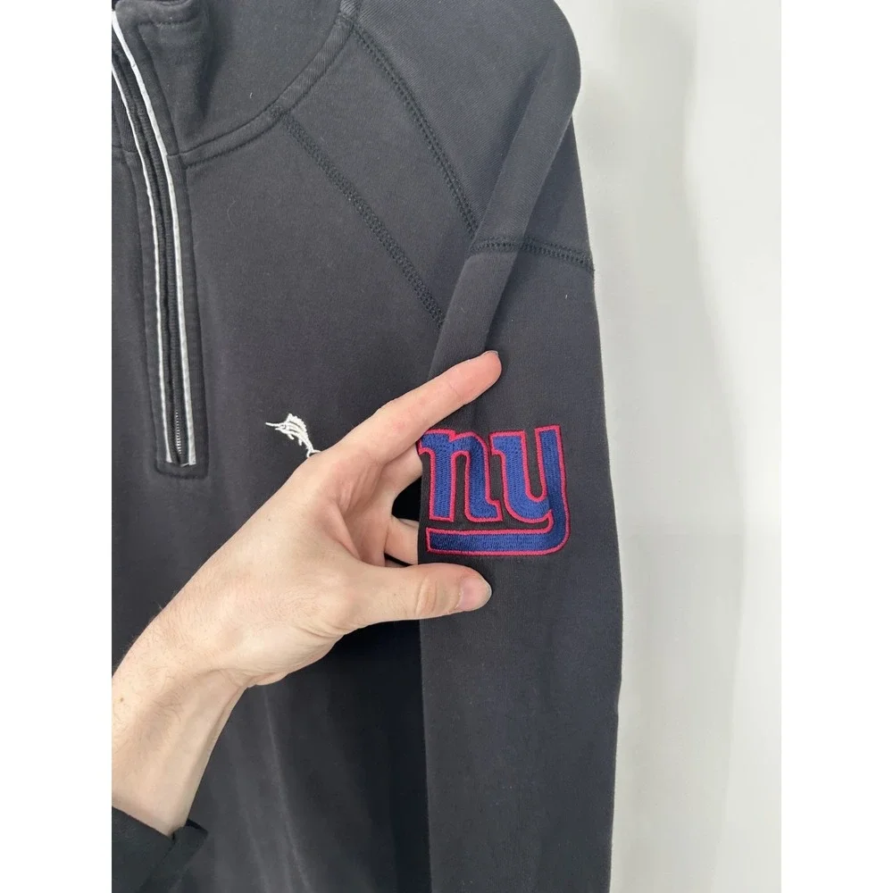 Tommy Bahama NFL New‎ York Giants Sweater Mens Small Knit 1/4 Quarter Zip